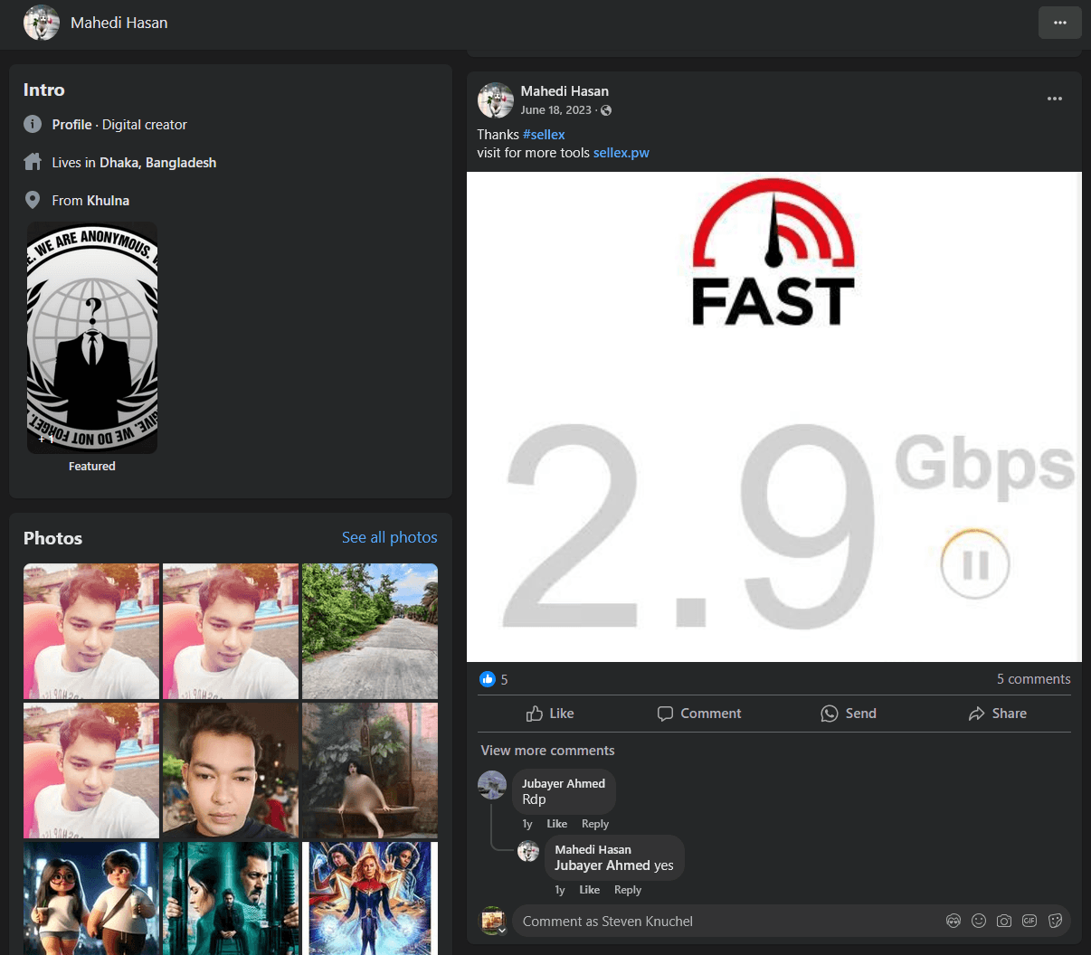 facebook mahedi hasan