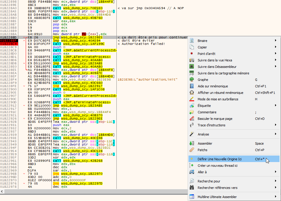 definir nouvelle origine